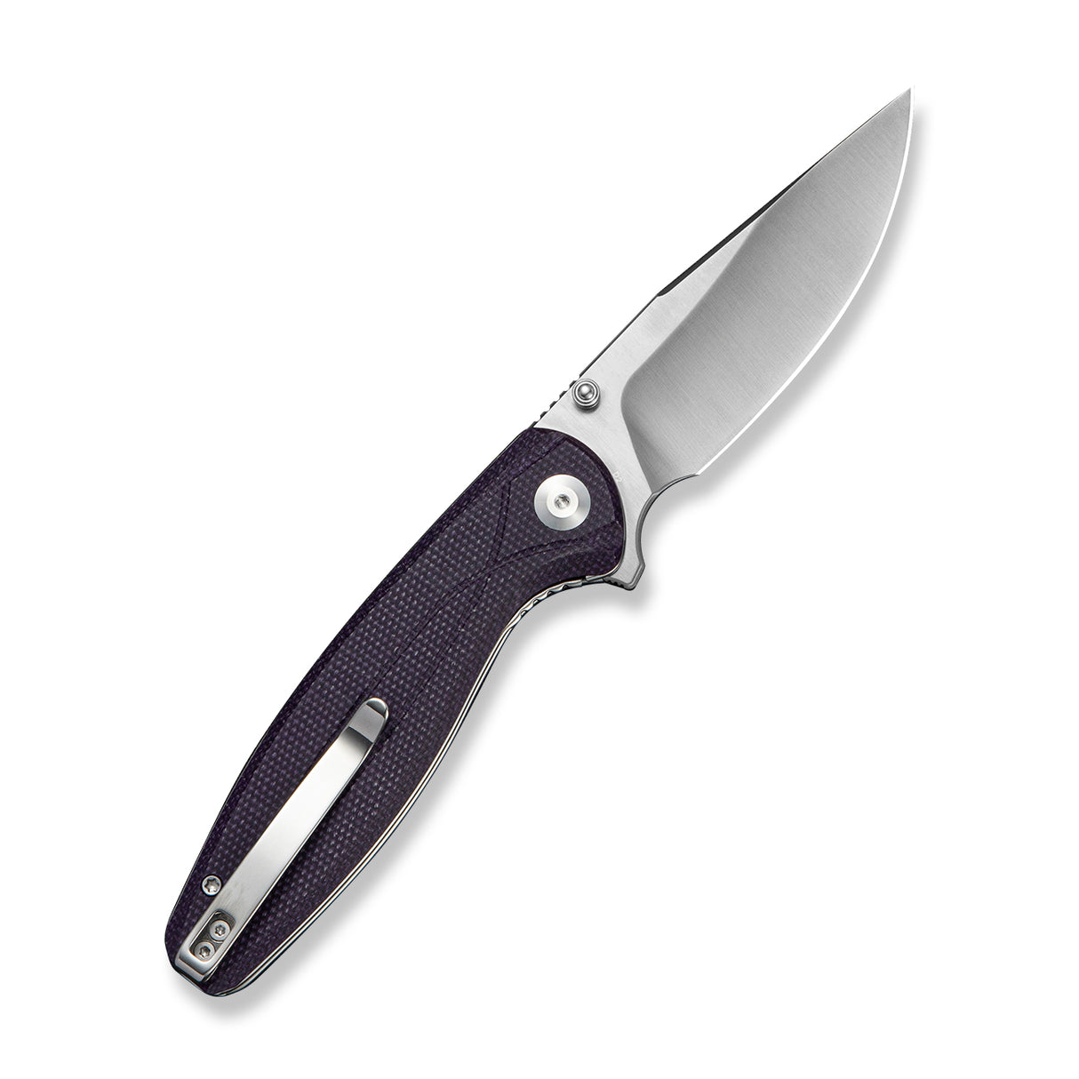 Vyrce | Purple Micarta + Satin D2