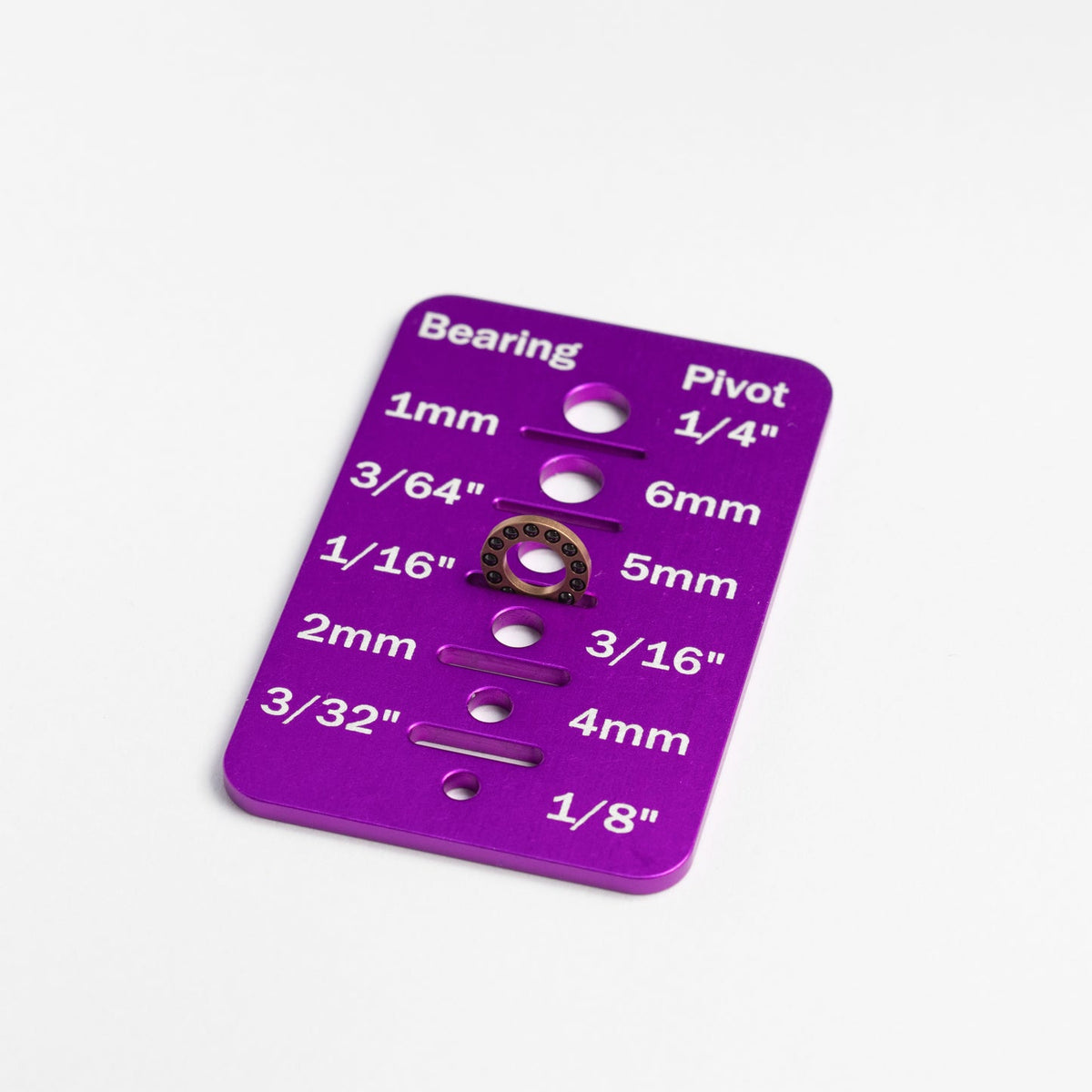 Cheat Sheet - Bearing Test Fit Card