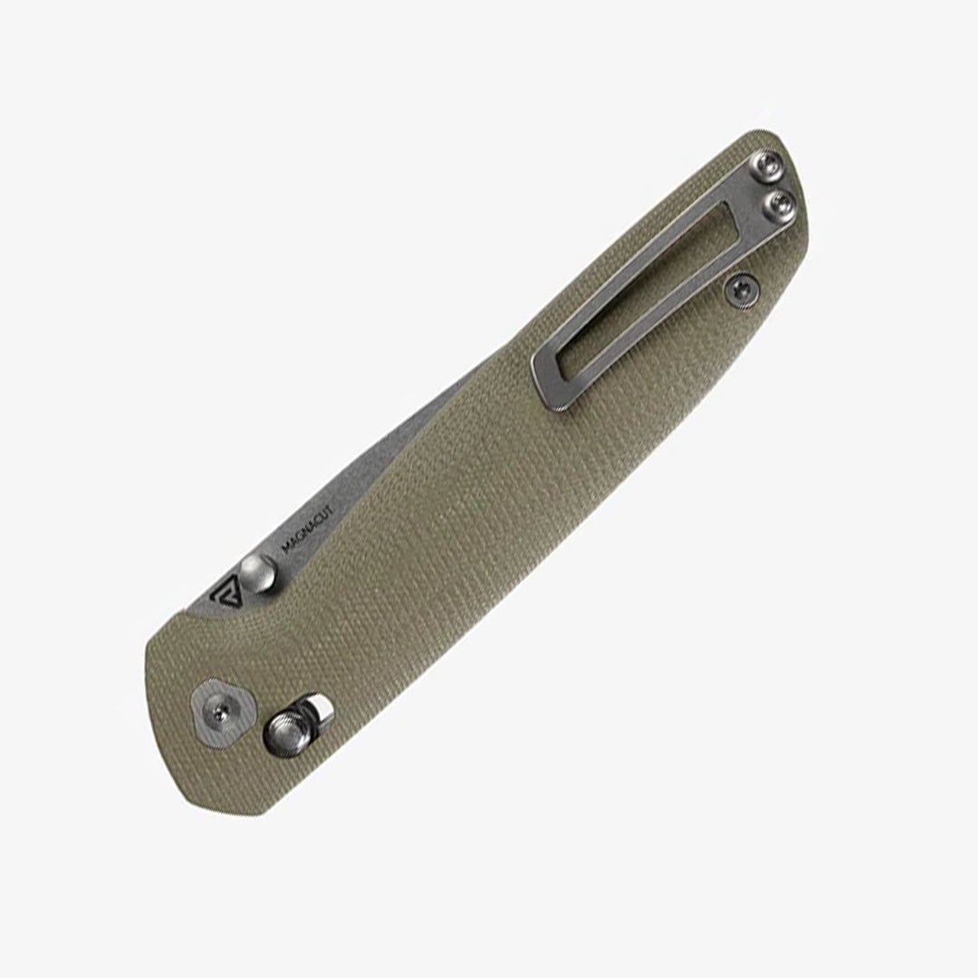 Maverick | Green G10 + Stonewash Magnacut