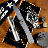 Bexar | Titanium - Stonewashed + Bronze