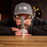 Ti Pocket Bowie Fixed Blade - AUX MFG x Big Idea Design