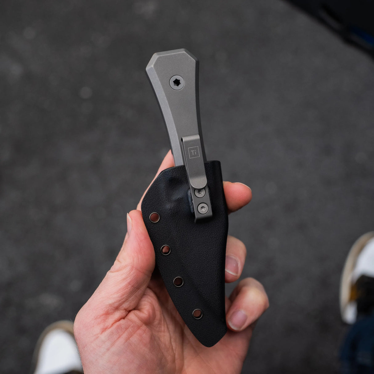 Ti Pocket Bowie Fixed Blade - AUX MFG x Big Idea Design