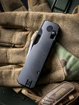 Aura Drop Point | Black Aluminium + Black PVD 14C28N