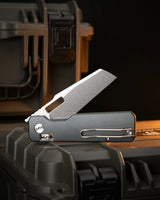 Aura Talon | Grey Aluminium + Stonewash 14C28N