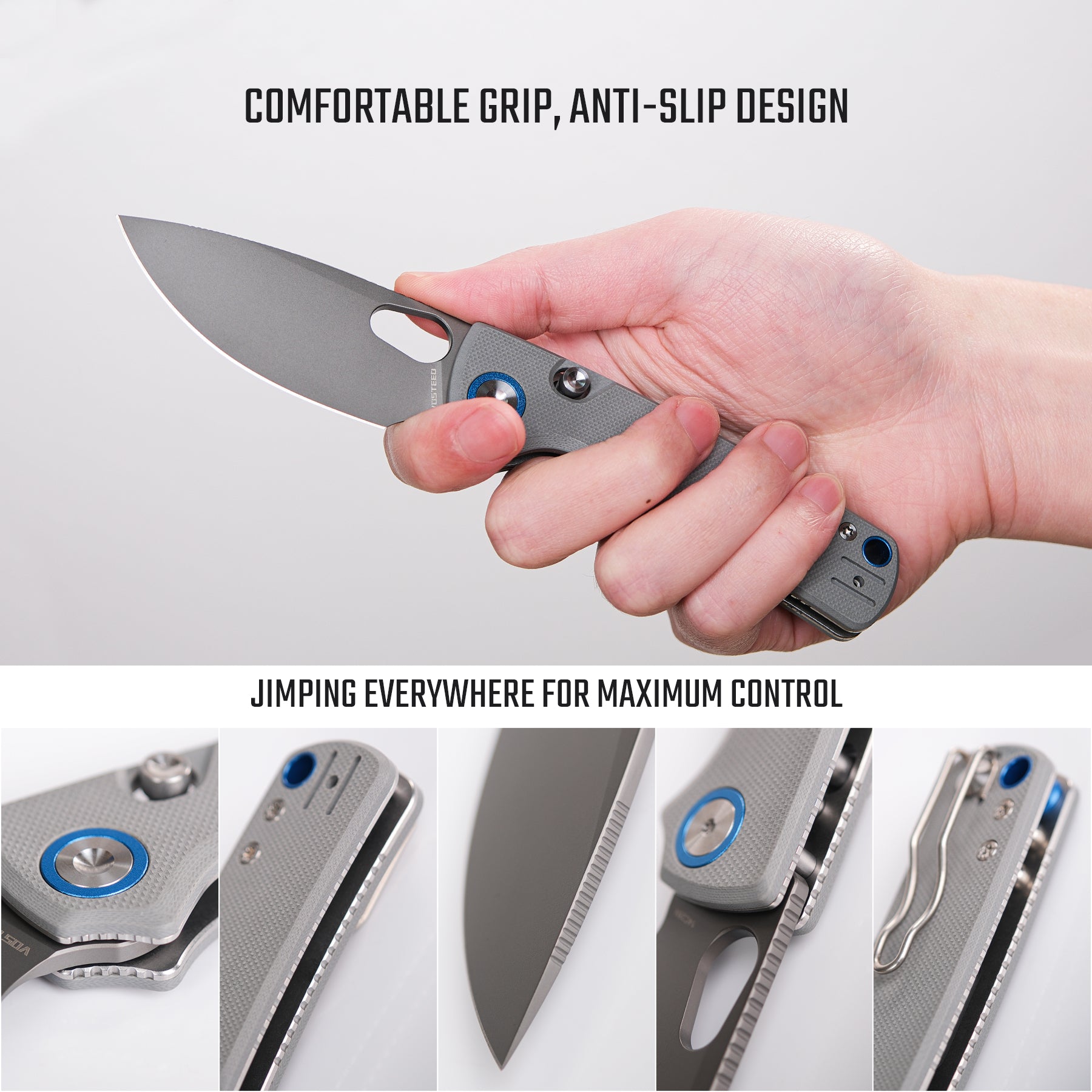 Porcupine | Grey G10 + Destroyer Gray 14C28N - A2607 – Adventure Carry