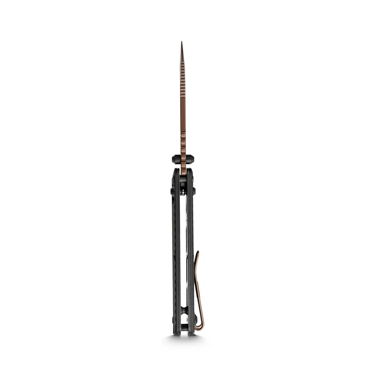 Vombat | Black Aluminium + Copper Dune M390 Drop Point - A4107