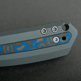Kroc | Grey Aluminium + Ocean Micarta - A1801