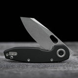 Ankylo | Black Aluminium + Stonewash 154CM