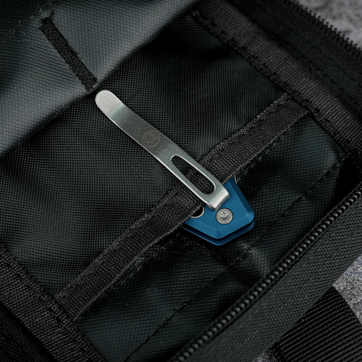 Ankylo | Blue Aluminium + Stonewash Elmax