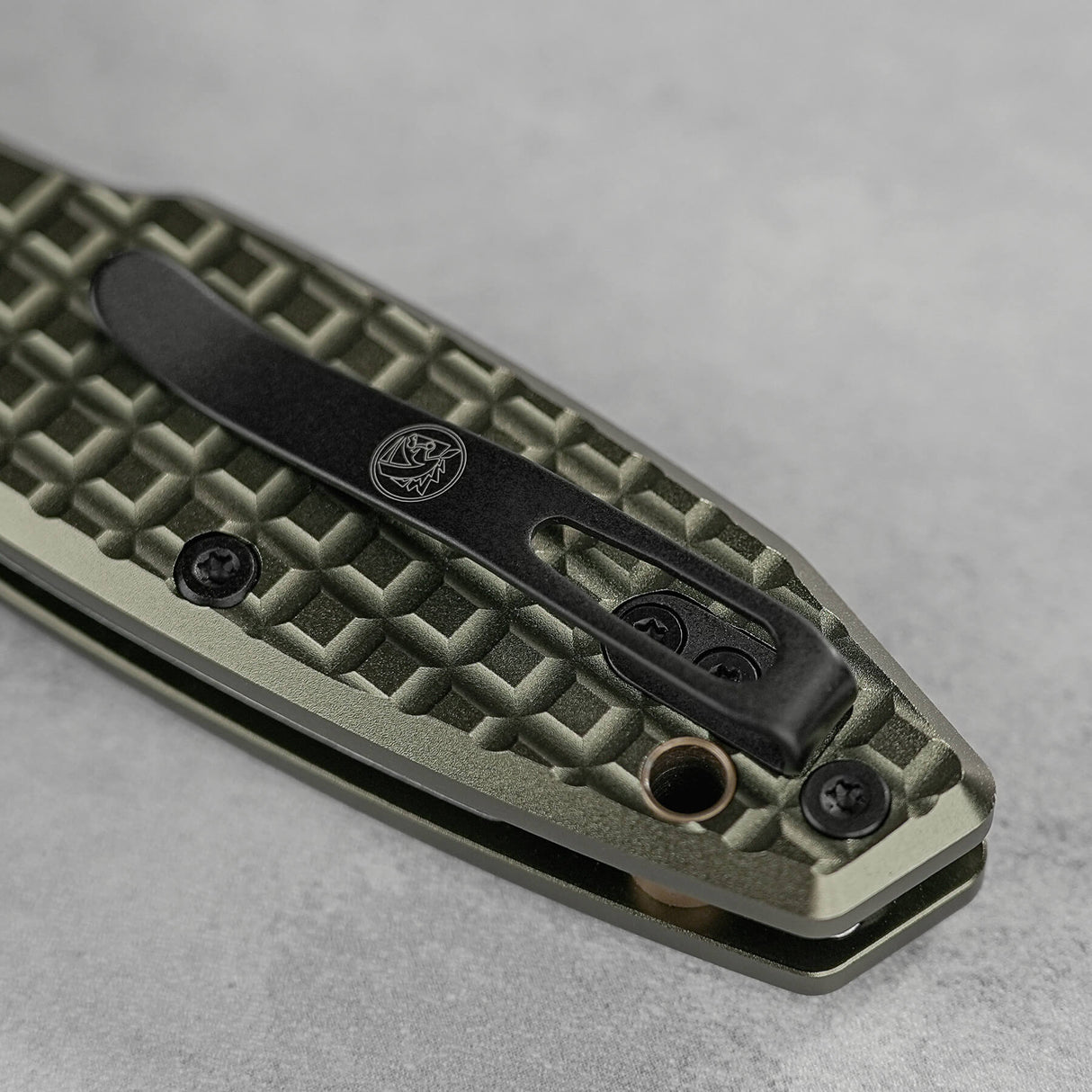 Ankylo | Olive Drab Aluminium + Stonewash Elmax