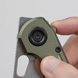 Ankylo | Olive Drab Aluminium + Stonewash Elmax