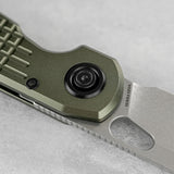 Ankylo | Olive Drab Aluminium + Stonewash Elmax