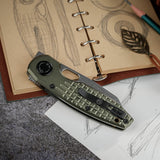 Ankylo | Olive Drab Aluminium + Stonewash Elmax