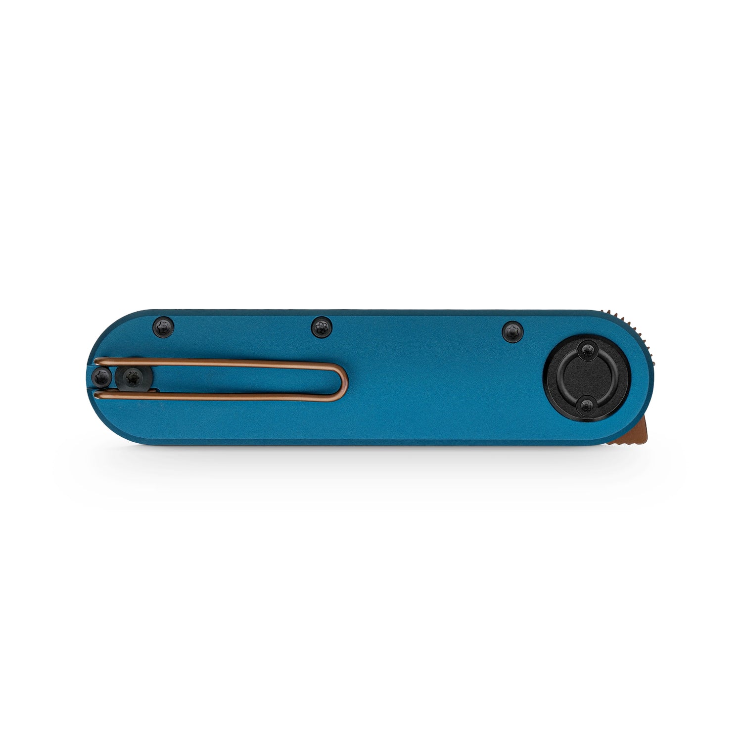 Corgi-V 295 | Blue Ocean Micarta/Aluminium | Copper Dune N690 - A3730
