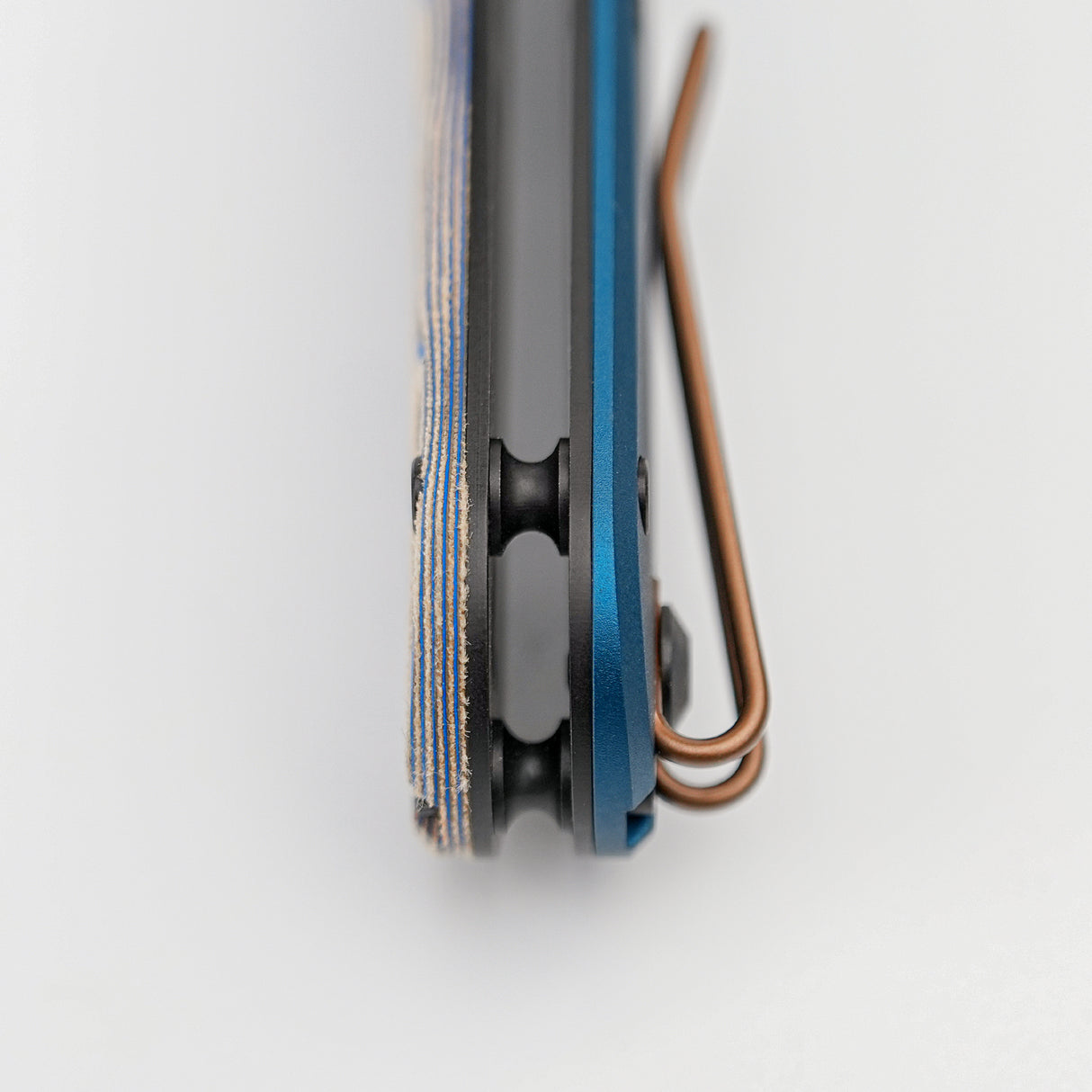 Corgi-V 295 | Blue Ocean Micarta/Aluminium | Copper Dune N690 - A3730
