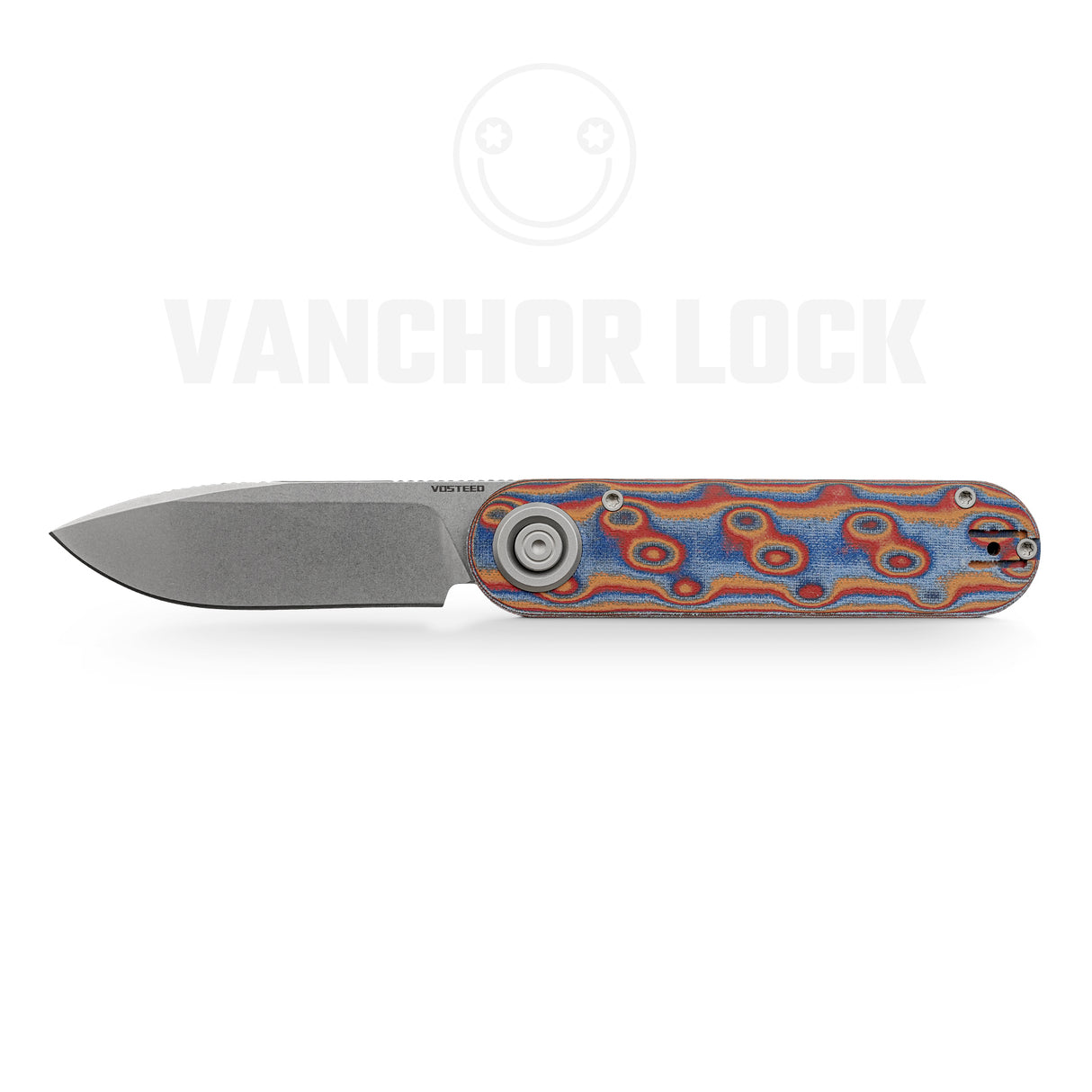 Corgi-V 295 | Copper Raindrop Micarta/Aluminium | Stonewash N690 - A3731