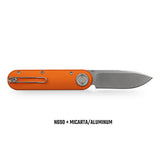 Corgi-V 295 | Copper Raindrop Micarta/Aluminium | Stonewash N690 - A3731
