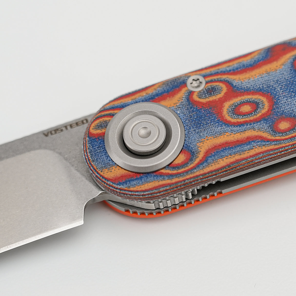 Corgi-V 295 | Copper Raindrop Micarta/Aluminium | Stonewash N690 - A3731