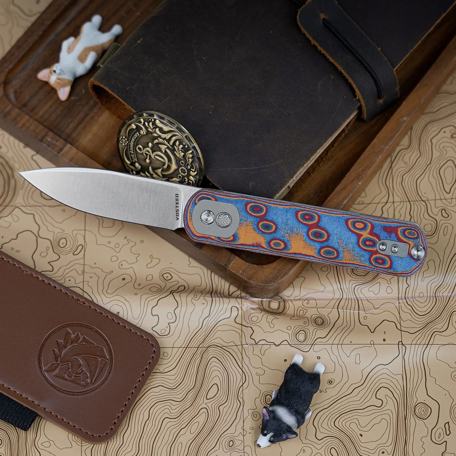 Corgi | Raindrop Micarta + 14C28N - A0734