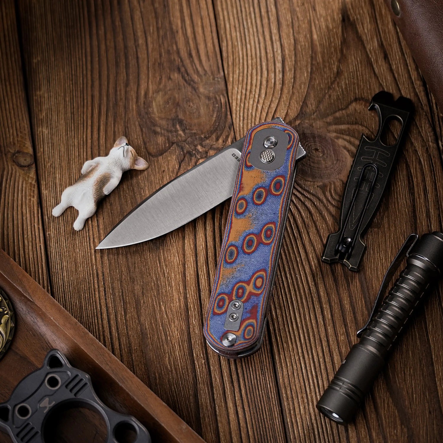 Corgi | Raindrop Micarta + 14C28N - A0734