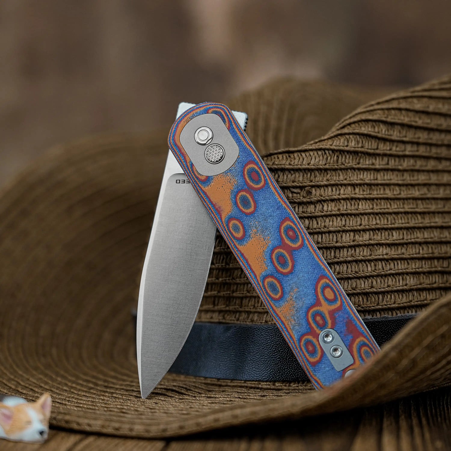 Corgi | Raindrop Micarta + 14C28N - A0734