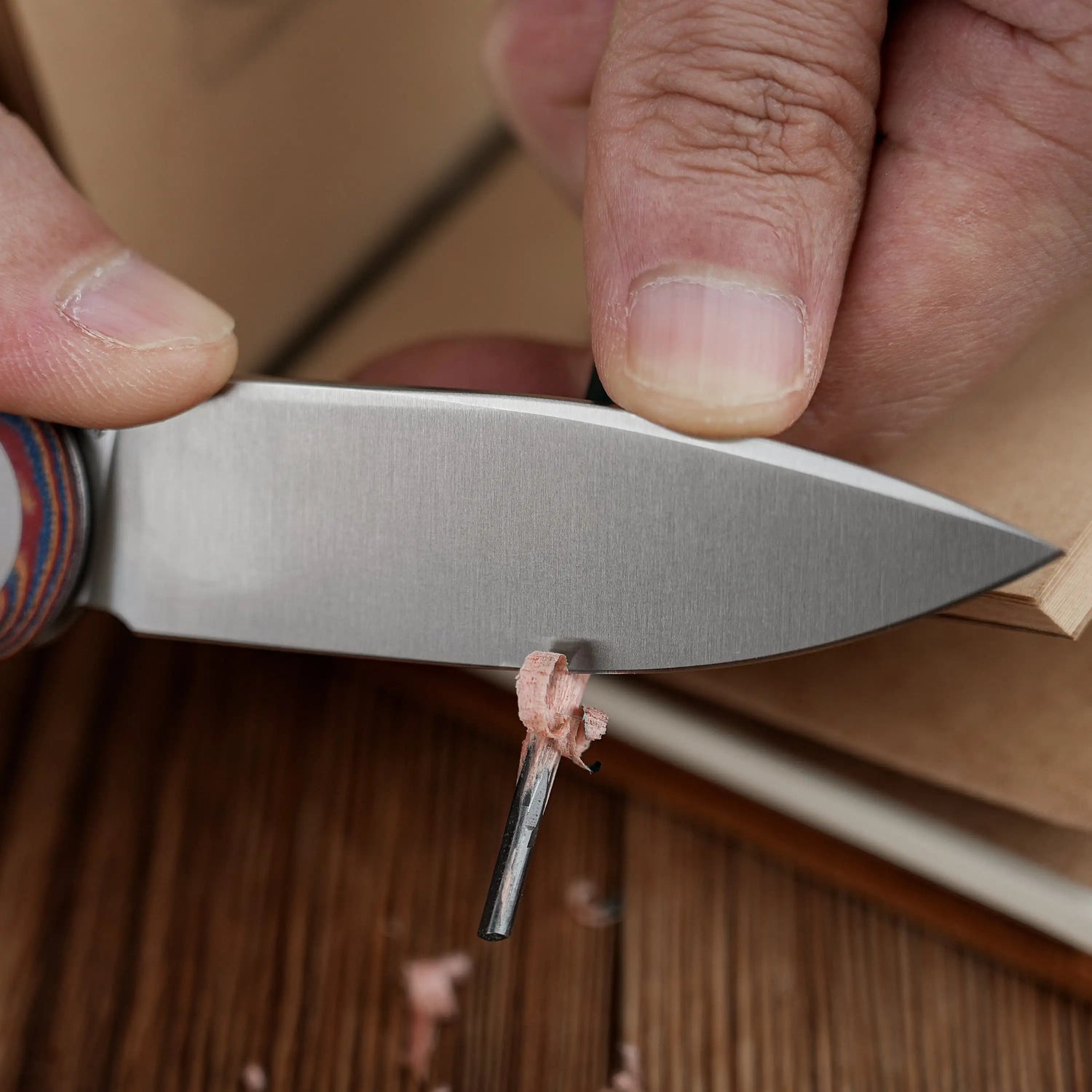 Corgi | Raindrop Micarta + 14C28N - A0734