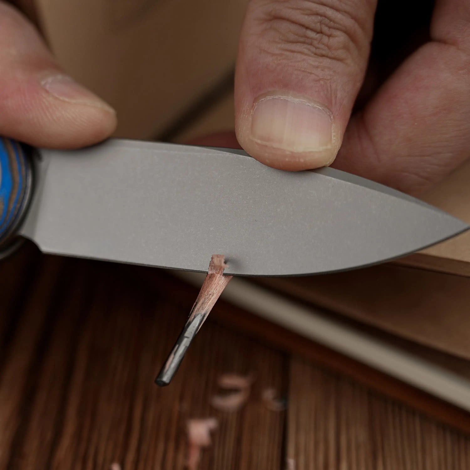 Corgi | Blue Ocean Micarta + 14C28N - A0733