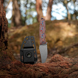 H-Back | Copper Raindrop Micarta + Nitro-V - D0406