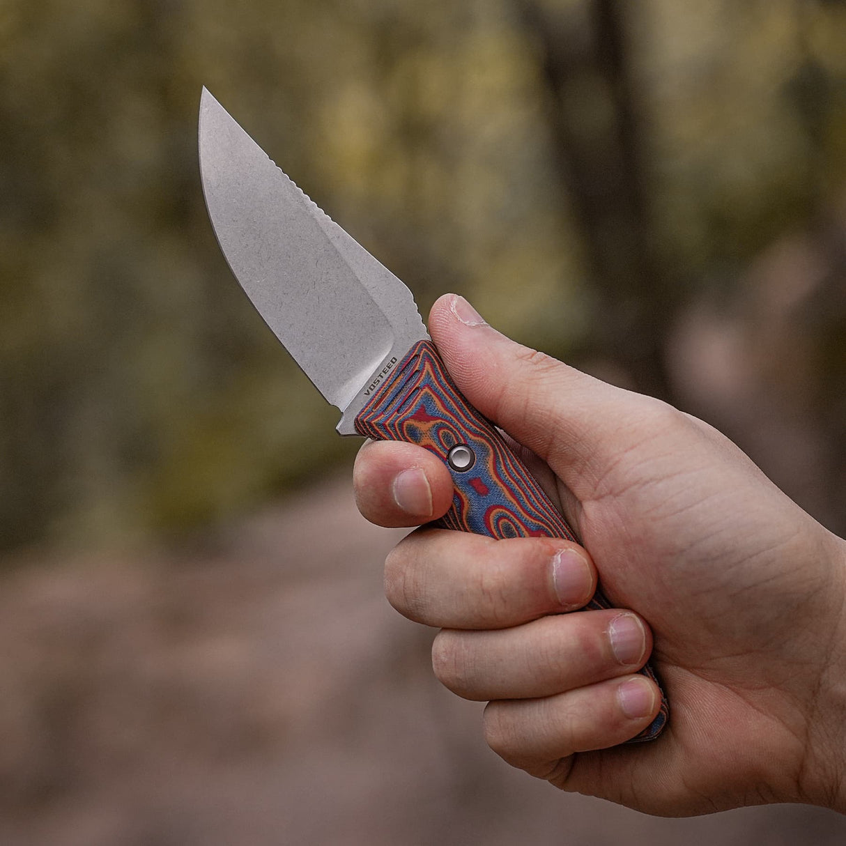 H-Back | Copper Raindrop Micarta + Nitro-V - D0406