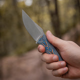 H-Back | Blue Ocean Micarta + Nitro-V - D0407