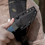 H-Back | Blue Ocean Micarta + Nitro-V - D0407