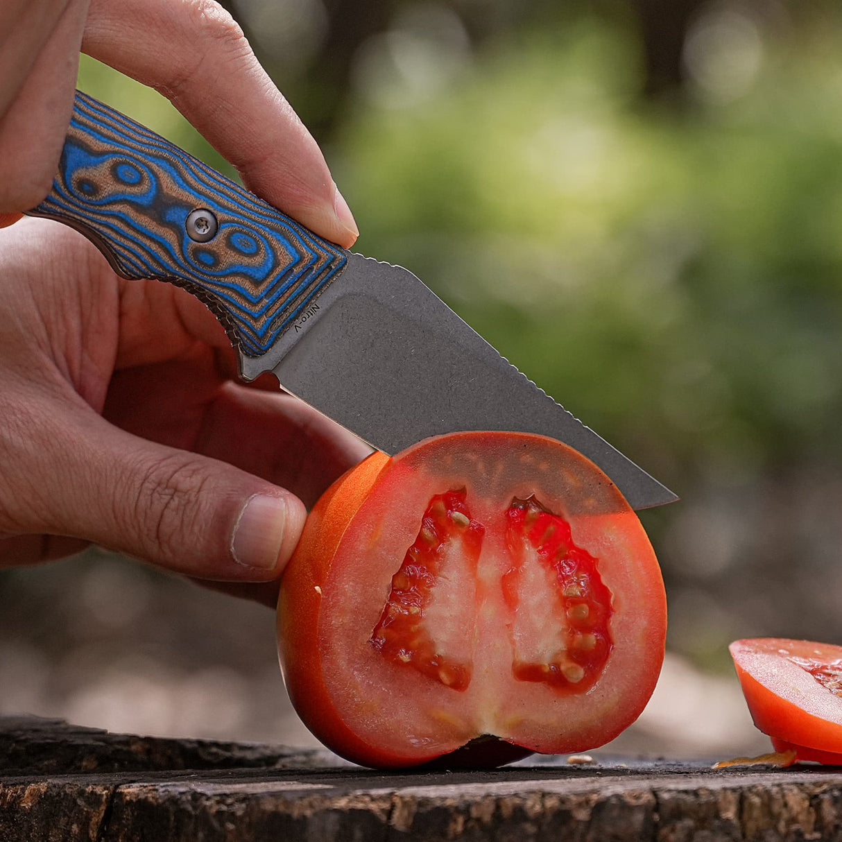 H-Back | Blue Ocean Micarta + Nitro-V - D0407