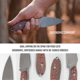 Inferno | Copper Raindrop Micarta + Stonewash 14C28N - D0803