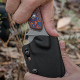 Inferno | Copper Raindrop Micarta + Stonewash 14C28N - D0803