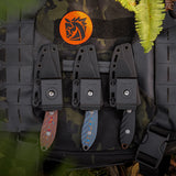 Inferno | Copper Raindrop Micarta + Stonewash 14C28N - D0803