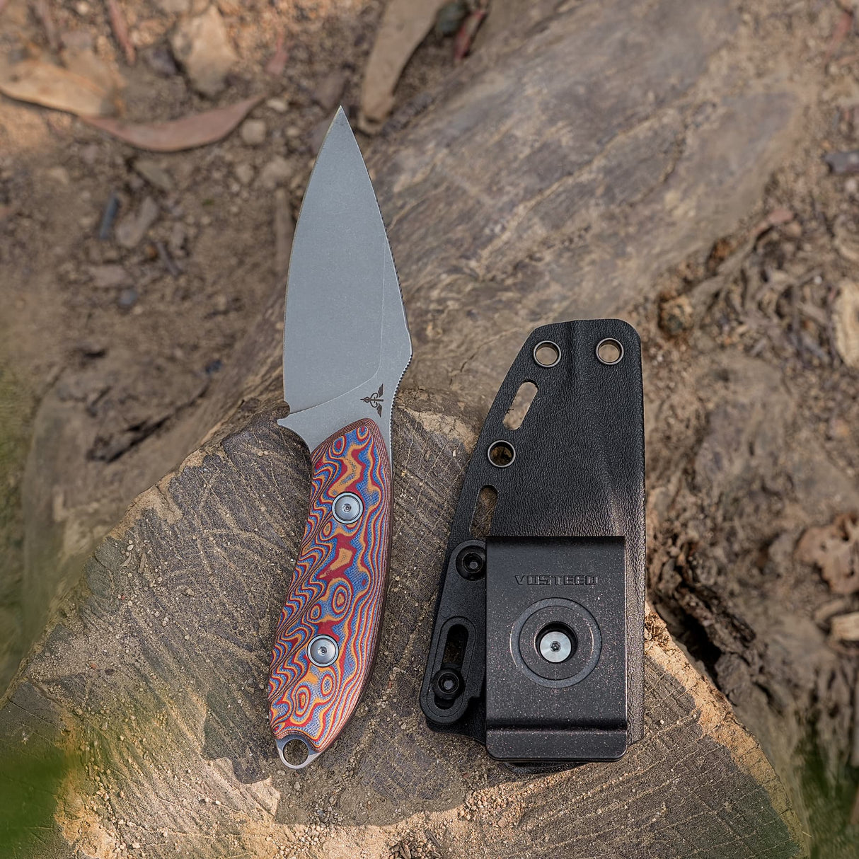 Inferno | Copper Raindrop Micarta + Stonewash 14C28N - D0803
