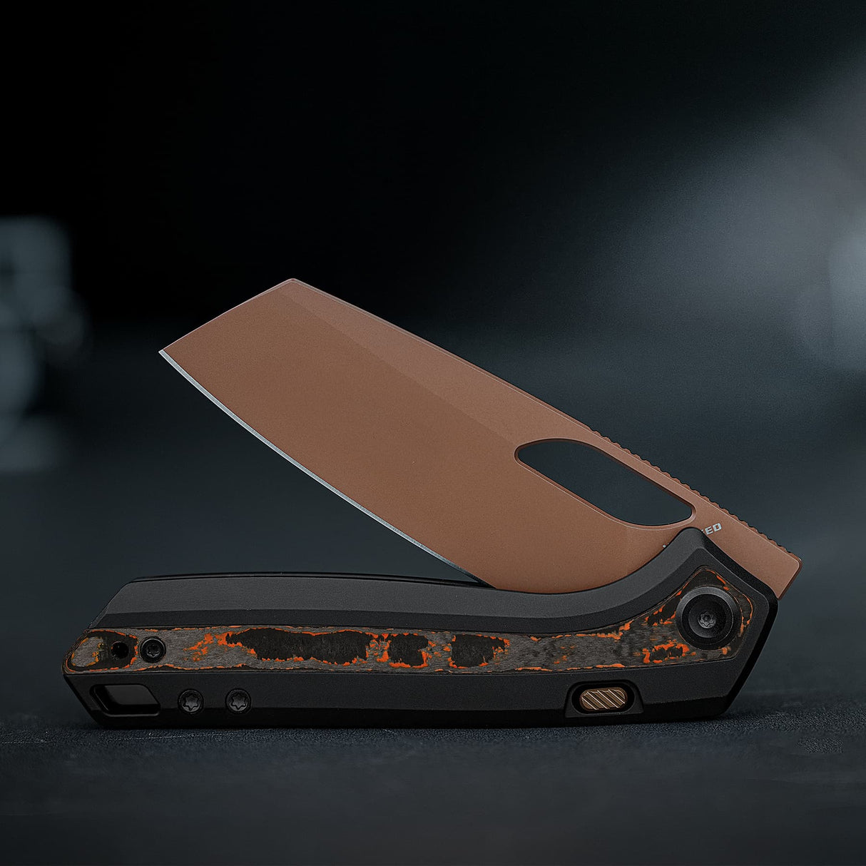 Kroc 329 | Black Aluminium Topo G10 + Copper Dune S35VN - A1810