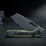 Kroc 329 | Olive Green Aluminium Topo G10 + Destroyer Grey S35VN - A1812