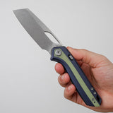 Kroc 329 | Dark Blue Aluminium GID G10 + Stonewash S35VN - A1814