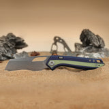 Kroc 329 | Dark Blue Aluminium GID G10 + Stonewash S35VN - A1814