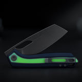 Kroc 329 | Dark Blue Aluminium GID G10 + Stonewash S35VN - A1814