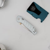 Marten 330 | Light Blue Aluminium + Stonewash 154CM - A1614