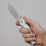 Marten 330 | Light Blue Aluminium + Stonewash 154CM - A1614