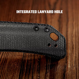 Marten 330 | Black Micarta + Blackwash 14C28N - A1622