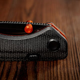 Marten 330 | Black Micarta + Blackwash 14C28N - A1622