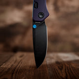 Marten 330 | Purple G10 + Blackwash 14C28N - A1623