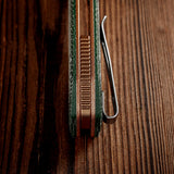 Marten 330 | Green Micarta + Stonewash 14C28N - A1624
