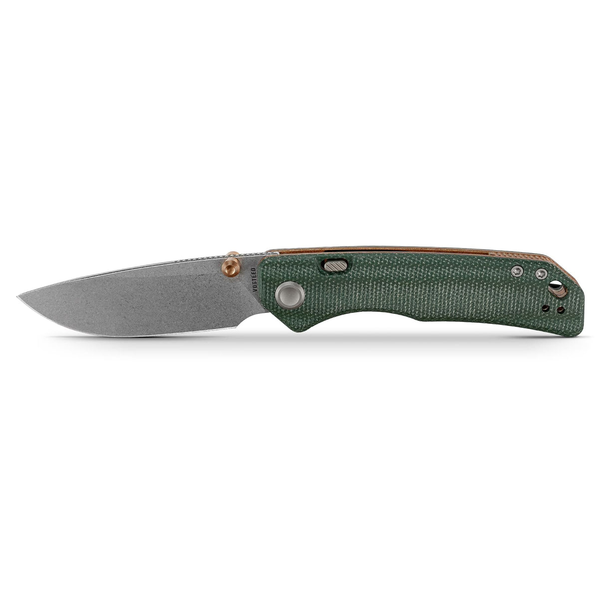Marten 330 | Green Micarta + Stonewash 14C28N - A1624
