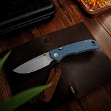 Marten 330 | Blue G10 + Stonewash 14C28N - A1625