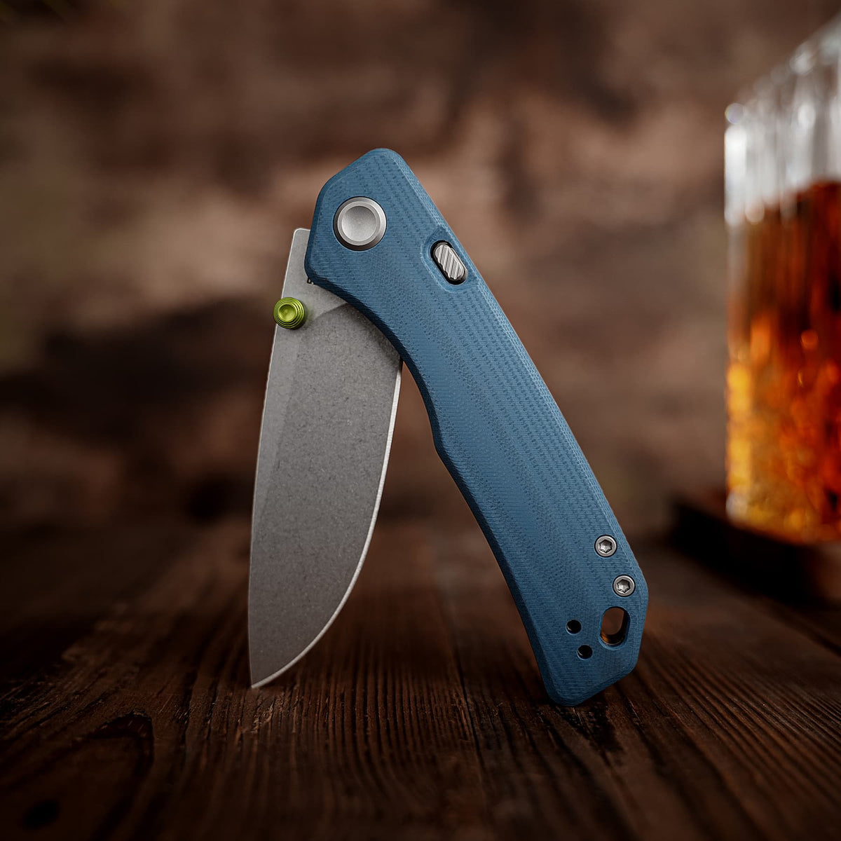 Marten 330 | Blue G10 + Stonewash 14C28N - A1625